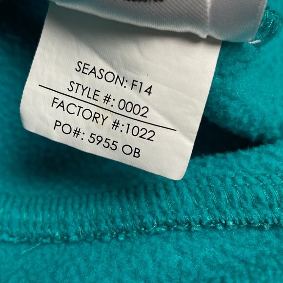 Spyder Core Sweater Full Zip Women's Large Teal Turquoise - Picture 8 of 15